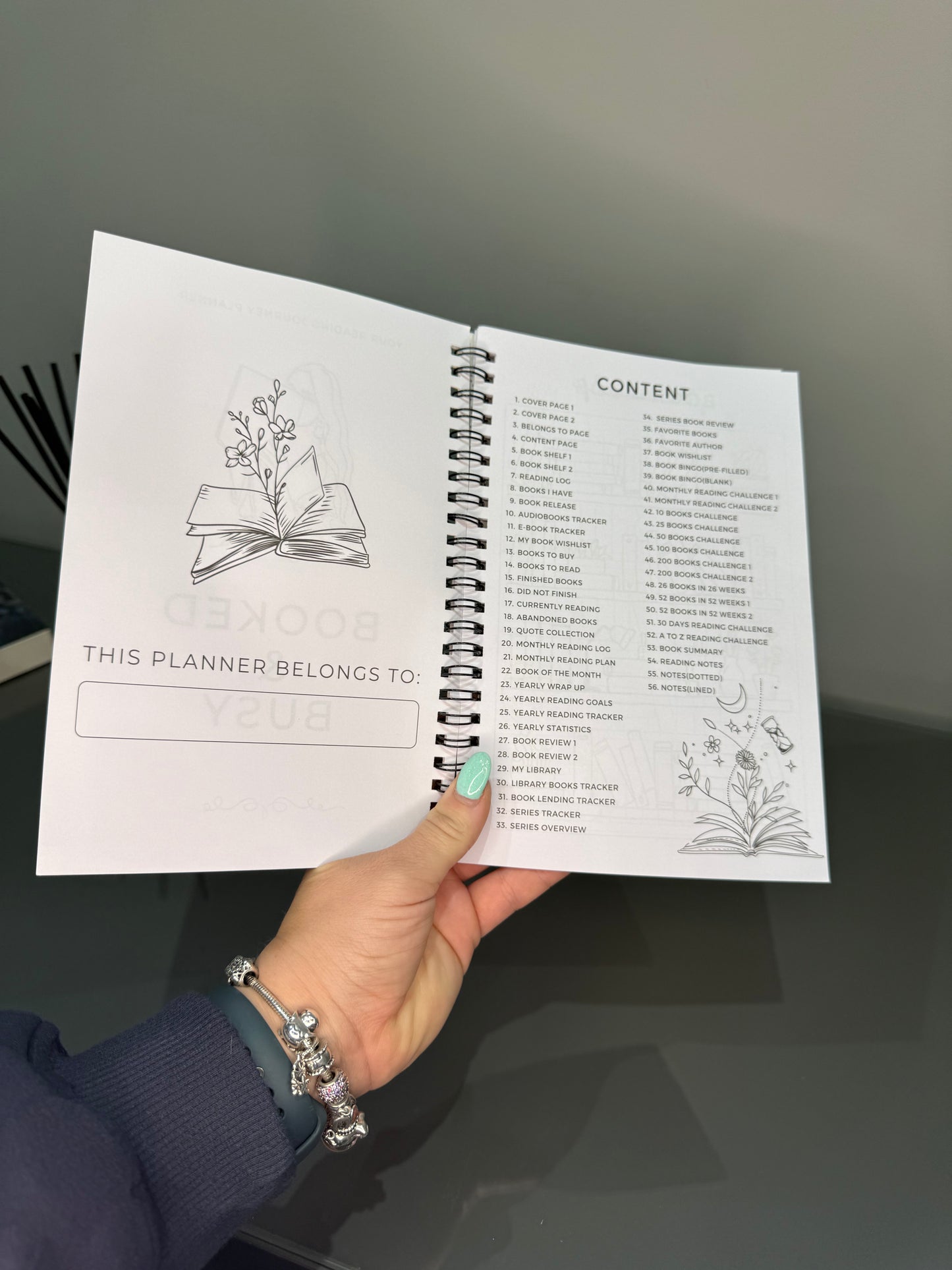 Reading Planner Notebook