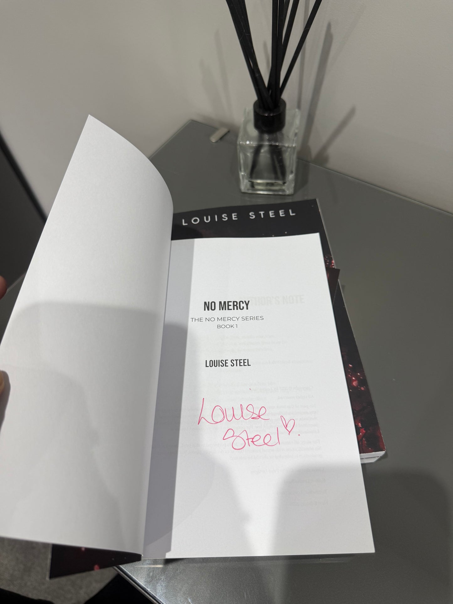 No Mercy - Louise Steel - Signed Copy With Bookmark